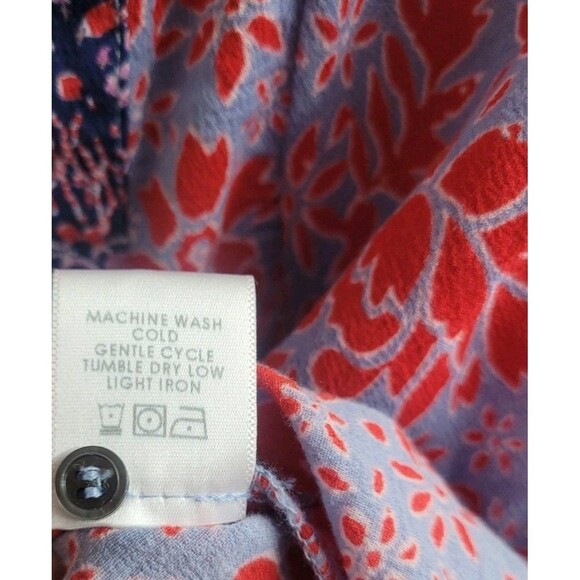 Xirena Cara Top In Tahiti Size Small Lightweight Floral Career Office Preppy - Picture 8 of 9